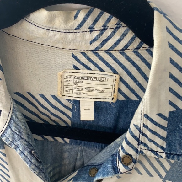 Current Elliott Slim Boy Shirt (Discovery Plaid) - Picture 3 of 5